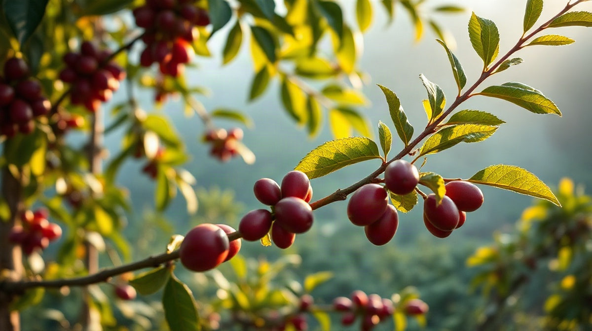 Coffee tree of the Borbón variety
