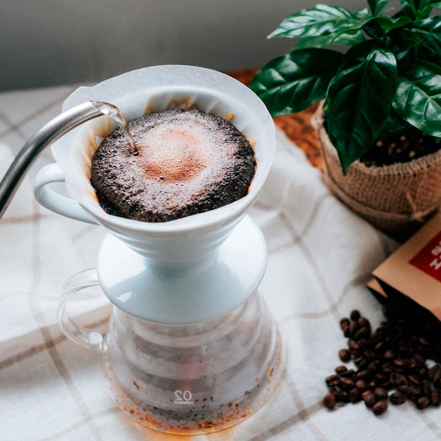 Café de filtro con hario v60 02