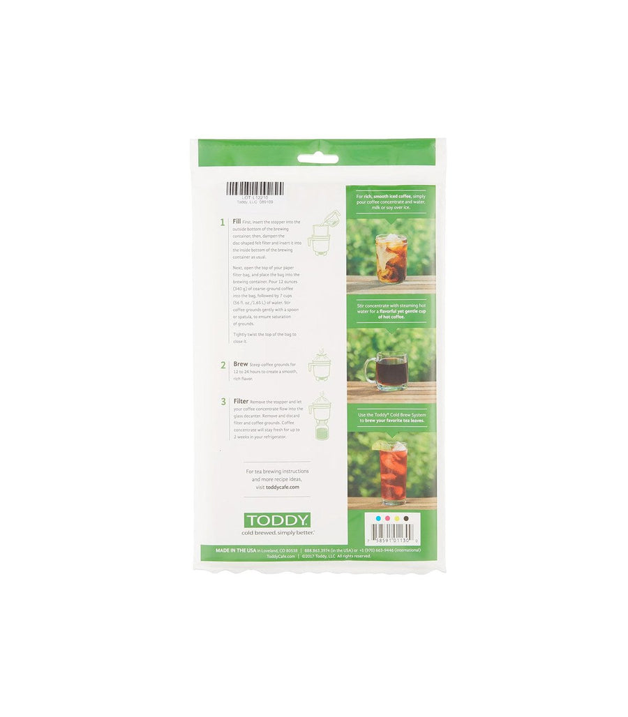 paquete de filtros para hacer cafe cold brew
