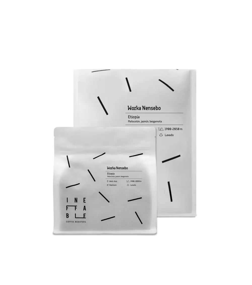 Paquetes de café de especialidad Worka Nensebo de Etiopía tostado por Ineffable Coffee Roasters
