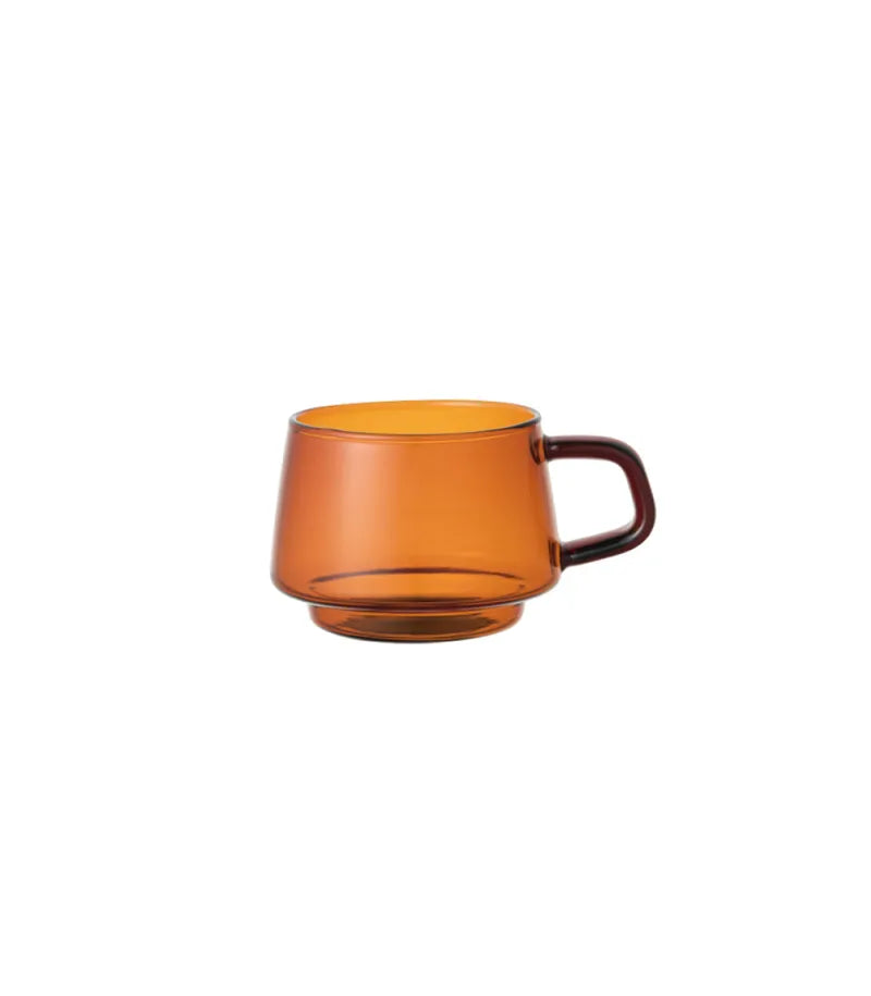 Kinto Sepia Taza de Vidrio Ámbar