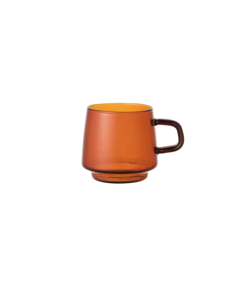 Kinto Sepia Taza de Vidrio Ámbar