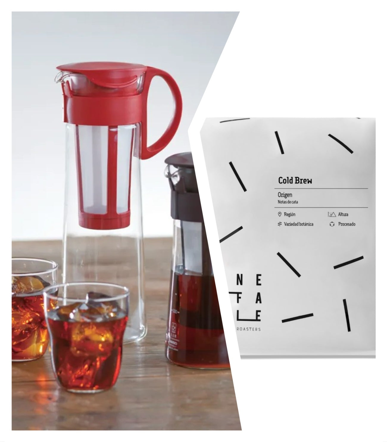 Pack Mizudashi 1L + 1Kg café Cold Brew