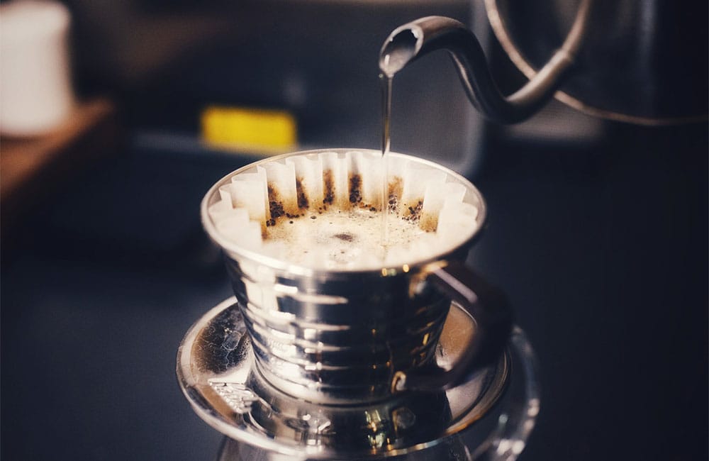 Preparation of coffee with the Kalita technique