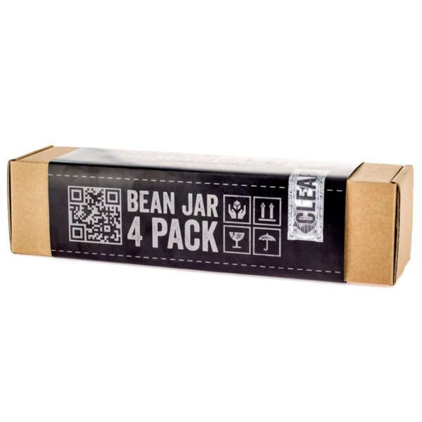 Bean jar 4 pack, pack de 4 recipientes para café transparente para usar con el molino de café Comandante C40 MK4 y MK3