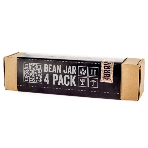 Bean jar 4 pack, 4 recipientes para café de vidrio para usar con el molinillo comandante c40 mk4