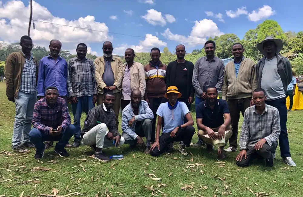 Grupo de pequeños productores de café de especialidad de Etiopía