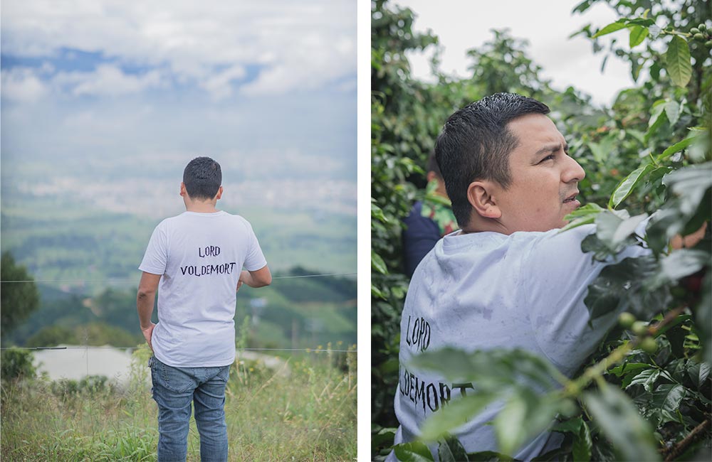 Deiro García, caficultor de café de especialidad de Huila, Colombia